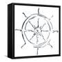 Simple Sketched Wheel-OnRei-Framed Stretched Canvas