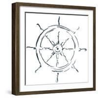 Simple Sketched Wheel-OnRei-Framed Art Print