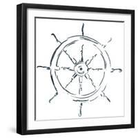 Simple Sketched Wheel-OnRei-Framed Art Print