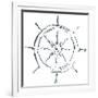 Simple Sketched Wheel-OnRei-Framed Art Print