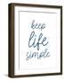 Simple-Allen Kimberly-Framed Art Print