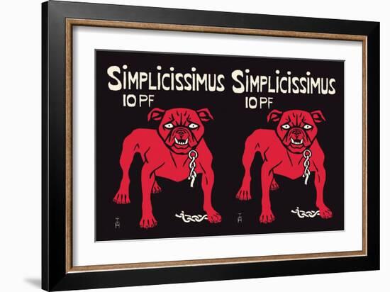 Simplicissimus-Thomas Theodor Heine-Framed Art Print