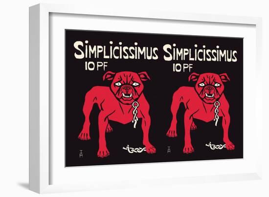 Simplicissimus-Thomas Theodor Heine-Framed Art Print