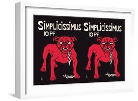 Simplicissimus-Thomas Theodor Heine-Framed Art Print