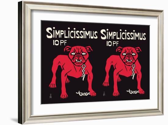 Simplicissimus-Thomas Theodor Heine-Framed Art Print