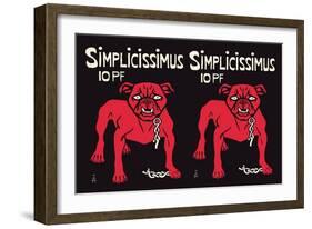 Simplicissimus-Thomas Theodor Heine-Framed Art Print