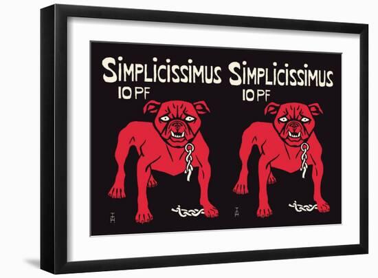 Simplicissimus-Thomas Theodor Heine-Framed Art Print