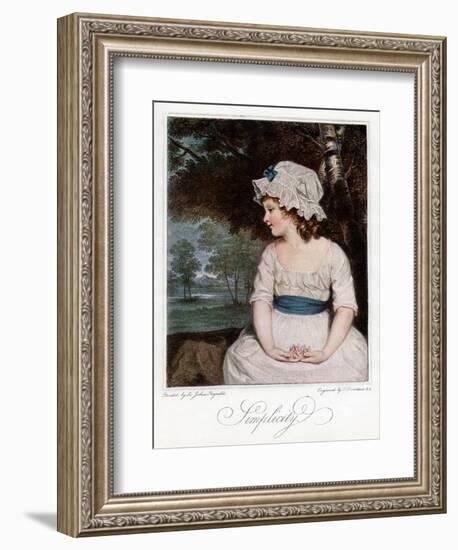 Simplicity, 1905-Francesco Bartolozzi-Framed Giclee Print