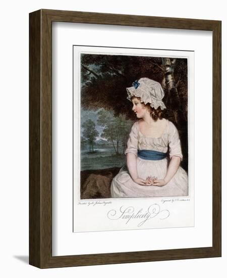 Simplicity, 1905-Francesco Bartolozzi-Framed Giclee Print