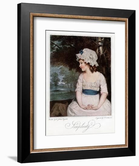 Simplicity, 1905-Francesco Bartolozzi-Framed Giclee Print