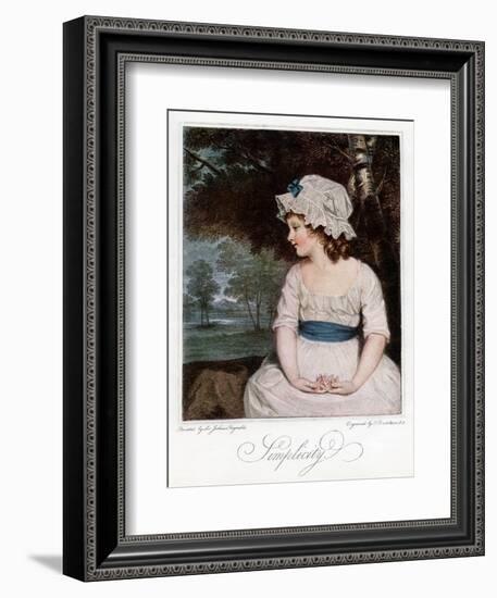 Simplicity, 1905-Francesco Bartolozzi-Framed Giclee Print