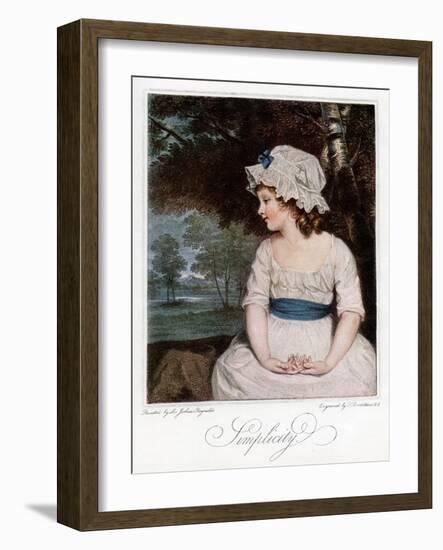 Simplicity, 1905-Francesco Bartolozzi-Framed Giclee Print