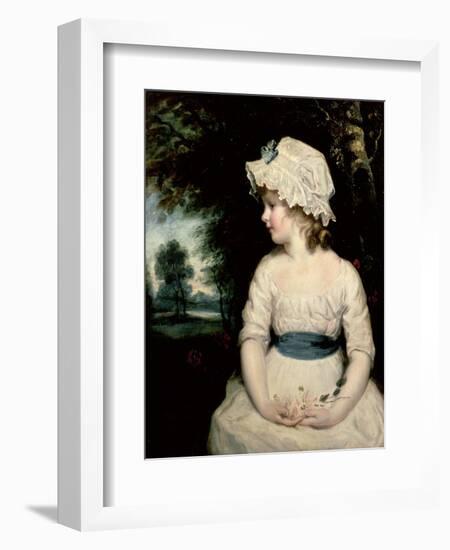 Simplicity, a Portrait of Miss Theophilia Ghatkin, 1785-Sir Joshua Reynolds-Framed Giclee Print