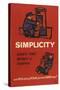 Simplicity Saves Time Money and Temper-null-Stretched Canvas