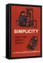 Simplicity Saves Time Money and Temper-null-Framed Stretched Canvas