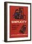 Simplicity Saves Time Money and Temper-null-Framed Art Print