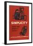 Simplicity Saves Time Money and Temper-null-Framed Art Print