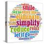 Simplify In Word Collage-mypokcik-Stretched Canvas
