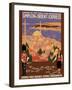 Simplon Orient-Express - London to Constantinople -  Vintage PLM Railroad Travel Poster, 1922-Roger Broders-Framed Art Print