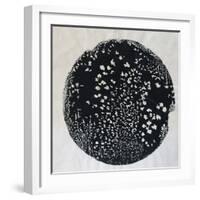 Simply black monoprint-Sarah Thompson-Engels-Framed Giclee Print