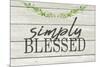 Simply Blessed-Kimberly Allen-Mounted Art Print