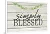 Simply Blessed-Kimberly Allen-Framed Art Print