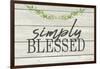 Simply Blessed-Kimberly Allen-Framed Art Print