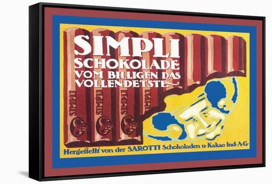 Simply Chocolate-null-Framed Stretched Canvas