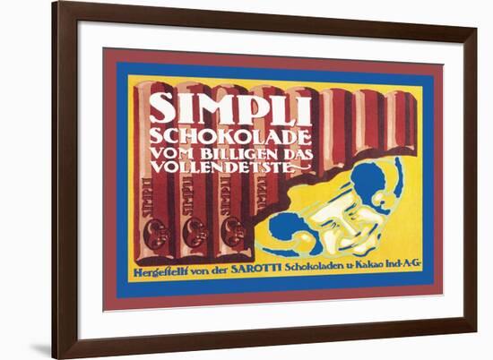 Simply Chocolate-null-Framed Art Print