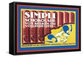 Simply Chocolate-null-Framed Stretched Canvas