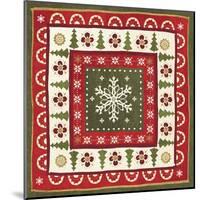 Simply Christmas Tiles II-Veronique Charron-Mounted Art Print