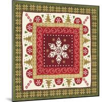 Simply Christmas Tiles IV-Veronique Charron-Mounted Art Print