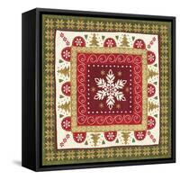 Simply Christmas Tiles IV-Veronique Charron-Framed Stretched Canvas