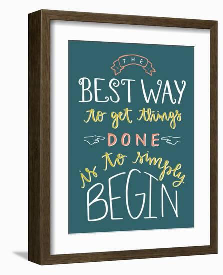 Simply To Begin-Samantha Ranlet-Framed Art Print