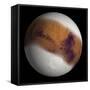 Simulated View of Mars-Stocktrek Images-Framed Stretched Canvas