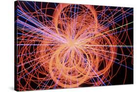 Simulation of Higgs Boson Production-David Parker-Stretched Canvas