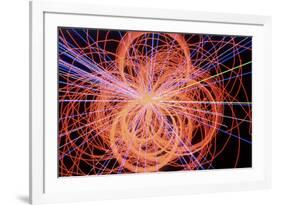 Simulation of Higgs Boson Production-David Parker-Framed Photographic Print