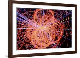 Simulation of Higgs Boson Production-David Parker-Framed Photographic Print