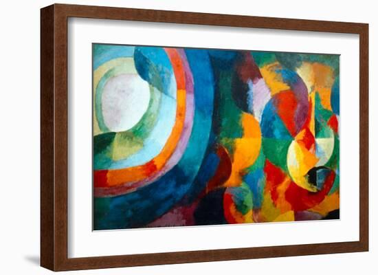 Simultaneous Contrasts: Sun and Moon, 1912-1913-Robert Delaunay-Framed Giclee Print