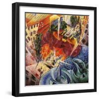 Simultaneous Visions-Umberto Boccioni-Framed Giclee Print