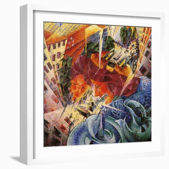 Simultaneous Visions-Umberto Boccioni-Framed Giclee Print