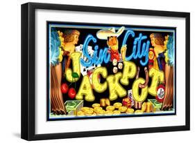 Sin City Jackpot-Kate Ward Thacker-Framed Giclee Print