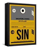 SIN Singapore Luggage Tag I-NaxArt-Framed Stretched Canvas