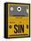 SIN Singapore Luggage Tag I-NaxArt-Framed Stretched Canvas