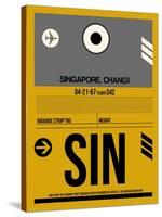 SIN Singapore Luggage Tag I-NaxArt-Stretched Canvas