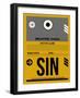 SIN Singapore Luggage Tag I-NaxArt-Framed Art Print