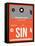 SIN Singapore Luggage Tag II-NaxArt-Framed Stretched Canvas