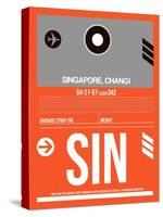 SIN Singapore Luggage Tag II-NaxArt-Stretched Canvas
