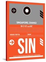 SIN Singapore Luggage Tag II-NaxArt-Stretched Canvas