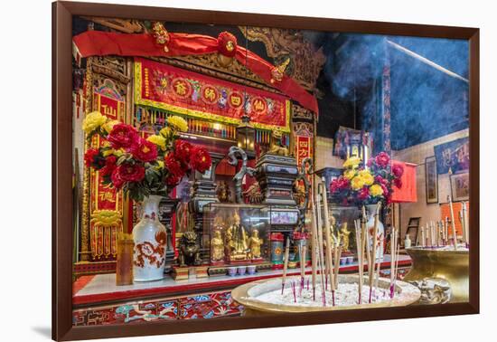 Sin Sze Si Ya Temple in Kuala Lumpur, Malaysia-Chris Mouyiaris-Framed Photographic Print